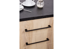 Greep GRAF MINI BA256 L278 aluminium geborsteld zwart
